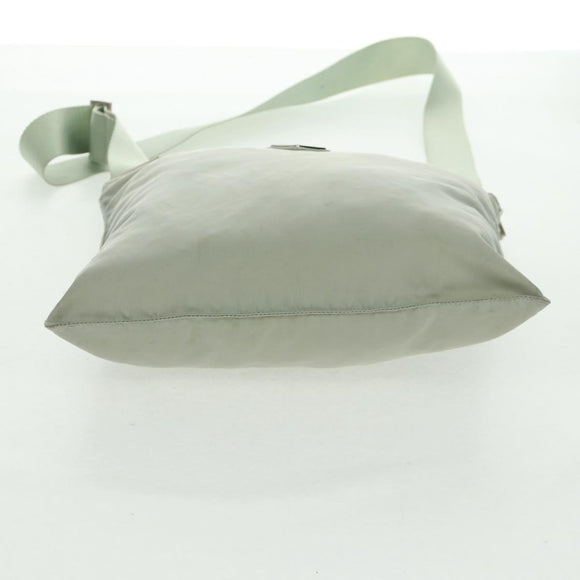 PRADA Shoulder Bag Nylon Gray Auth 160842
