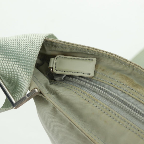 PRADA Shoulder Bag Nylon Gray Auth 160842