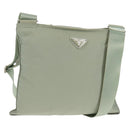 PRADA Shoulder Bag Nylon Gray Auth 160842-1