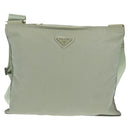 PRADA Shoulder Bag Nylon Gray Auth 160842-13