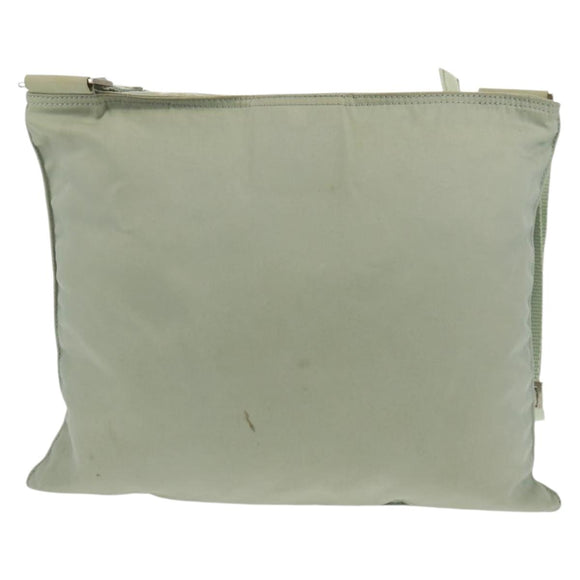 PRADA Shoulder Bag Nylon Gray Auth 160842