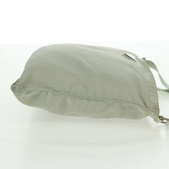 PRADA Shoulder Bag Nylon Gray Auth 160842