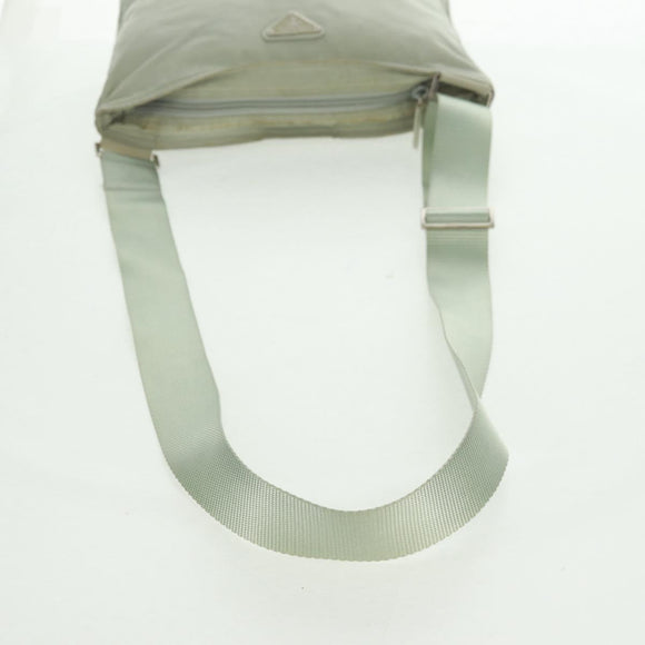 PRADA Shoulder Bag Nylon Gray Auth 160842