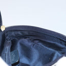 Christian Dior Trotter Canvas Saddle Pouch Navy Gold Auth 160847-17