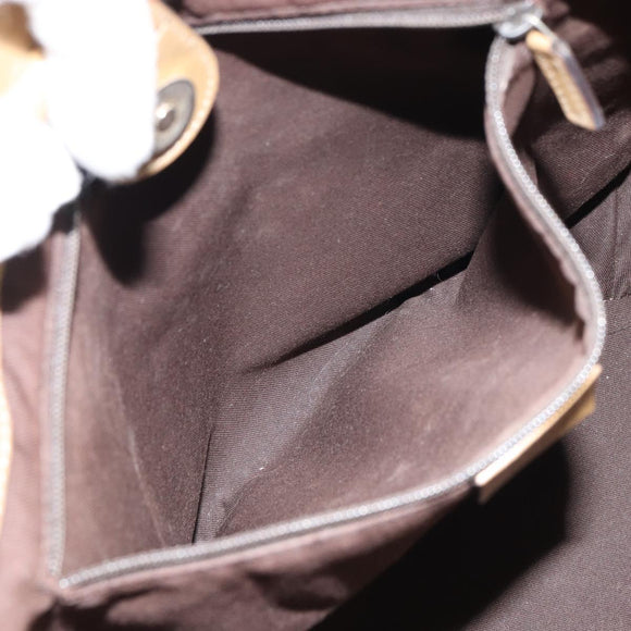 GUCCI GG Crystal Abbey Tote Bag Gold 211982 Auth 160848