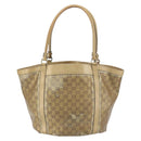 GUCCI GG Crystal Abbey Tote Bag Gold 211982 Auth 160848-3