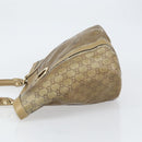 GUCCI GG Crystal Abbey Tote Bag Gold 211982 Auth 160848-5