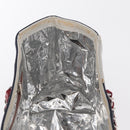 CHANEL Chain Tote Bag No5 Canvas Navy Silver CC Auth 160849-18