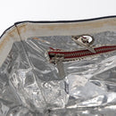 CHANEL Chain Tote Bag No5 Canvas Navy Silver CC Auth 160849-20