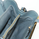 FENDI To joule Hand Bag Leather 2way Gray Gold Auth 160854-24