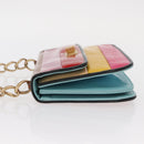 CHANEL Chain Matelasse 2.55 Shoulder Bag Patent Multicolor Gold CC Auth 160855-5