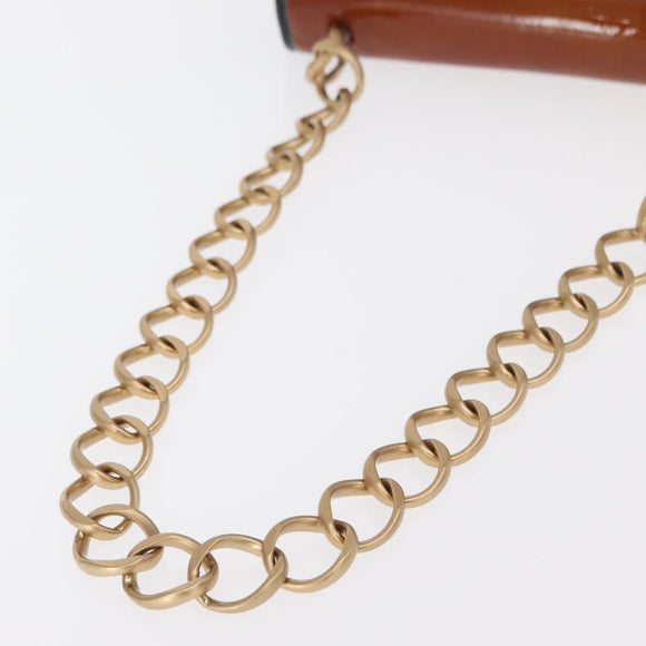 CHANEL Chain Matelasse 2.55 Shoulder Bag Patent Multicolor Gold CC Auth 160855