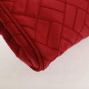 PRADA Chain Shoulder Bag Nylon Pink Gold Auth 160856V-18