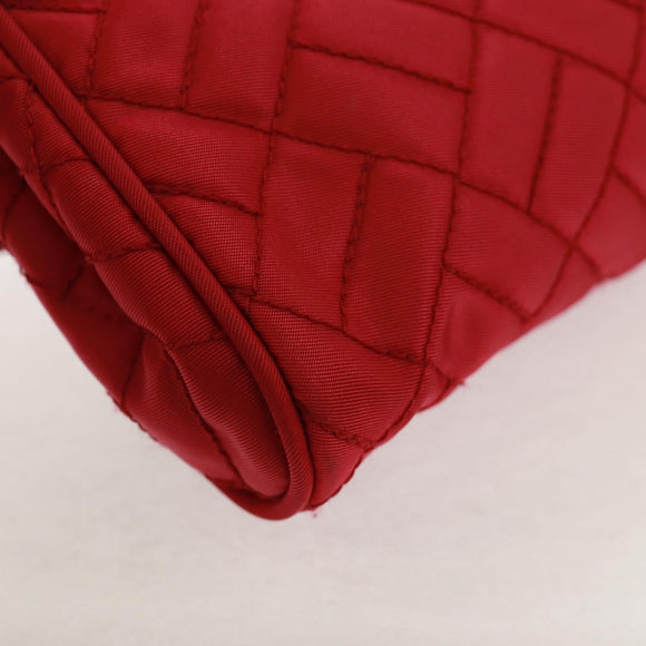 PRADA Chain Shoulder Bag Nylon Pink Gold Auth 160856V