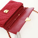 PRADA Chain Shoulder Bag Nylon Pink Gold Auth 160856V-21