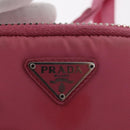 PRADA Pouch Nylon Pink Silver Auth 160860-17