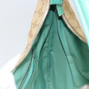 GUCCI GG Canvas Shoulder Bag Beige Silver 124357 Auth 160861-19