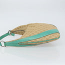 GUCCI GG Canvas Shoulder Bag Beige Silver 124357 Auth 160861-4