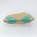 GUCCI GG Canvas Shoulder Bag Beige Silver 124357 Auth 160861-5