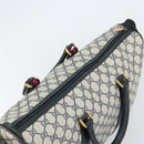 GUCCI GG Supreme Sherry Line Boston Bag PVC Navy Gold 39 02 041 Auth 160862-6