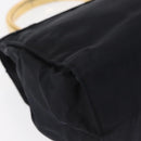 PRADA Hand Bag Nylon Navy Gold Auth 160865-15