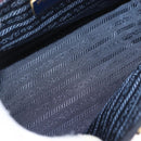 PRADA Hand Bag Nylon Navy Gold Auth 160865-11
