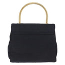 PRADA Hand Bag Nylon Navy Gold Auth 160865-2