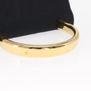 PRADA Hand Bag Nylon Navy Gold Auth 160865-7