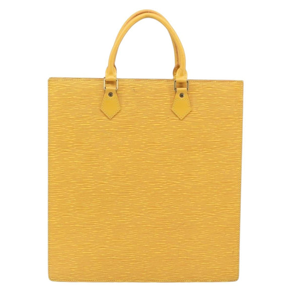 LOUIS VUITTON Epi Sac Plat Hand Bag Yellow M52079 LV Auth 160870