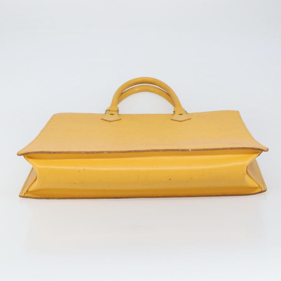 LOUIS VUITTON Epi Sac Plat Hand Bag Yellow M52079 LV Auth 160870