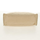 PRADA Chain Shoulder Bag Nylon Beige Silver Auth 160872-6