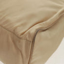 PRADA Chain Shoulder Bag Nylon Beige Silver Auth 160872-16