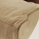 PRADA Chain Shoulder Bag Nylon Beige Silver Auth 160872-10