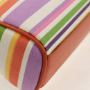 BURBERRY Shoulder Bag Canvas Multicolor Silver Auth 160873V-17