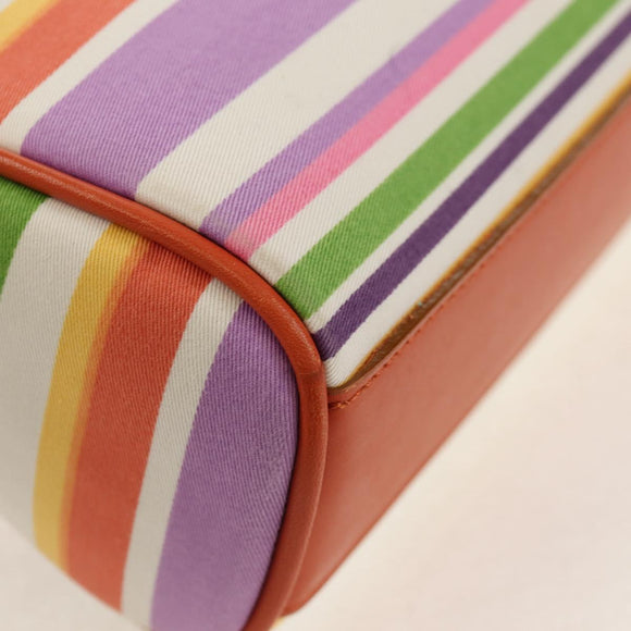 BURBERRY Shoulder Bag Canvas Multicolor Silver Auth 160873V