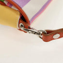 BURBERRY Shoulder Bag Canvas Multicolor Silver Auth 160873V-19