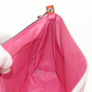 BURBERRY Shoulder Bag Canvas Multicolor Silver Auth 160873V-24