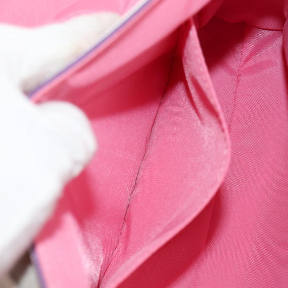 BURBERRY Shoulder Bag Canvas Multicolor Silver Auth 160873V