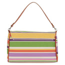 BURBERRY Schoudertas Canvas Veelkleurig Zilver Auth 160873V-2