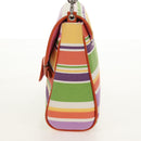 BURBERRY Schoudertas Canvas Veelkleurig Zilver Auth 160873V-3