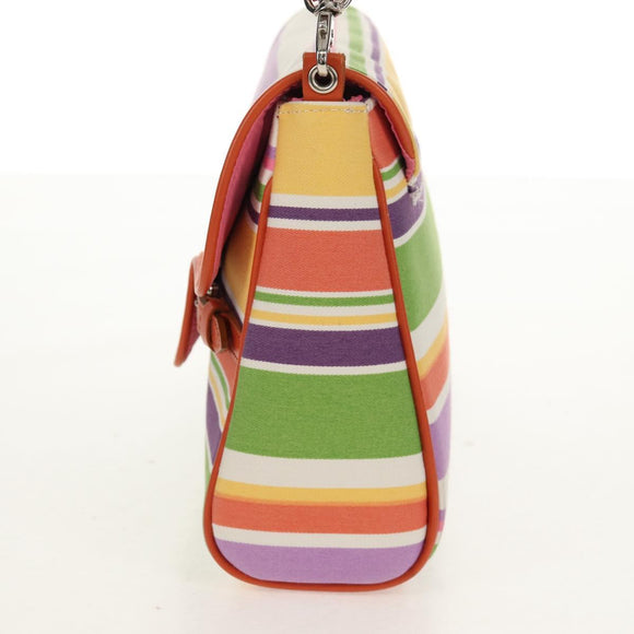 BURBERRY Schoudertas Canvas Veelkleurig Zilver Auth 160873V