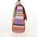 BURBERRY Schoudertas Canvas Veelkleurig Zilver Auth 160873V-4
