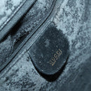 GUCCI Bamboo Shoulder Bag Suede 2way Black Gold 001 2404 1577 Auth 160875-19