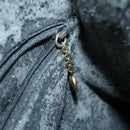 GUCCI Bamboo Shoulder Bag Suede 2way Black Gold 001 2404 1577 Auth 160875-20