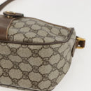 GUCCI GG Supreme Web Sherry Line Bag PVC Beige Gold 89 02 032 Auth 160877-10