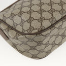 GUCCI GG Supreme Web Sherry Line Bag PVC Beige Gold 89 02 032 Auth 160877-13