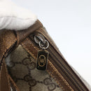 GUCCI GG Supreme Web Sherry Line Bag PVC Beige Gold 89 02 032 Auth 160877-14