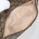 GUCCI GG Supreme Web Sherry Line Bag PVC Beige Gold 89 02 032 Auth 160877-22