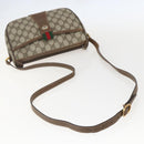 GUCCI GG Supreme Web Sherry Line Bag PVC Beige Gold 89 02 032 Auth 160877-7