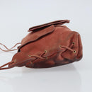 GUCCI Heart Shoulder Bag Suede Red Gold 95107 Auth 160878-5